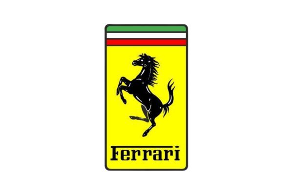 Ferrari logo vector khung chữ nhật