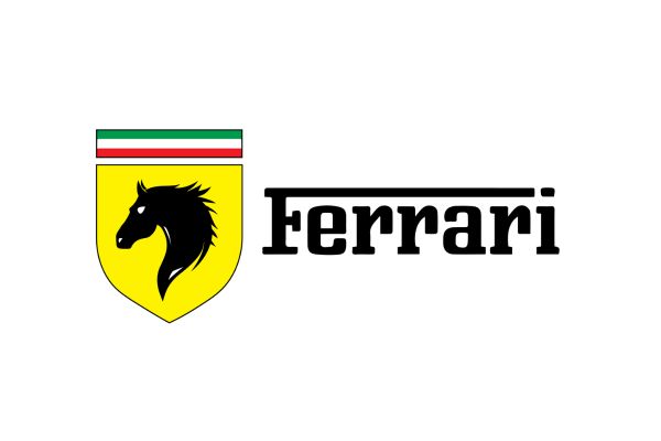Ferrari logo vector dạng ngang