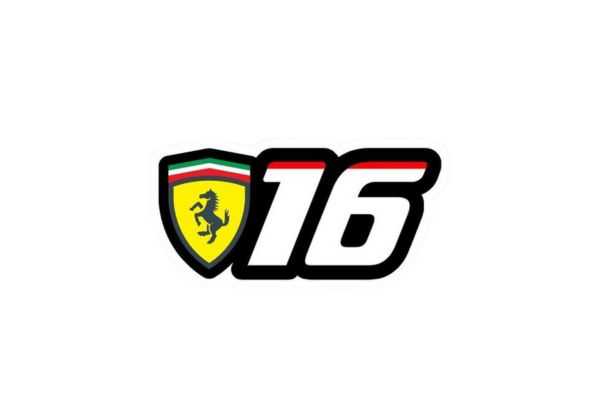 Ferrari logo vector có số kế bên