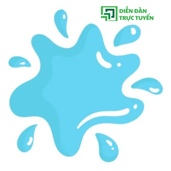 Hình: Vector giọt nước bắn ra