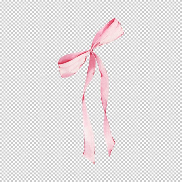 Vector nơ hồng nhẹ nhàng