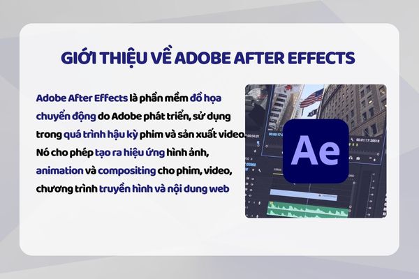 After Effects là gì và ứng dụng của phần mềm