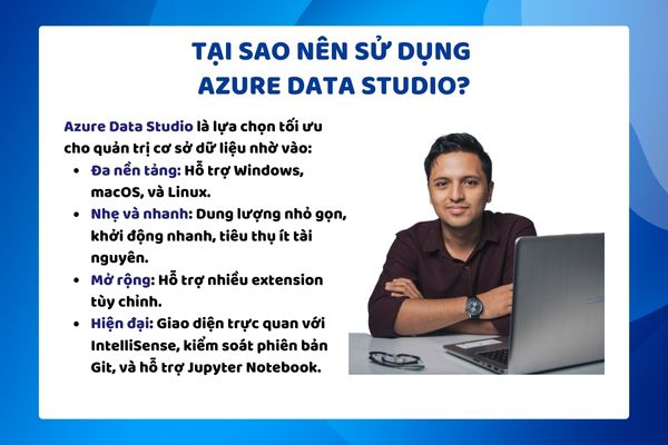 Tại sao nên sử dụng Azure Data Studio?