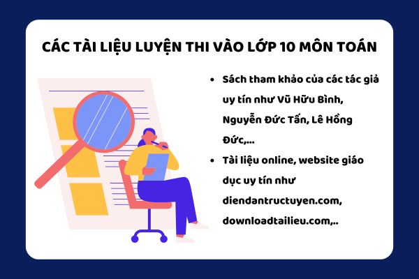 Các tài liệu luyện thi vào lớp 10 môn Toán bạn nên tải