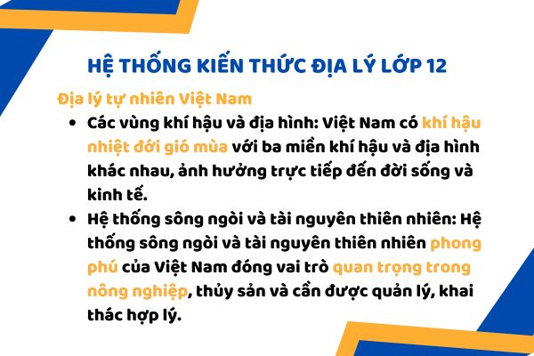 Địa lý tự nhiên Việt Nam