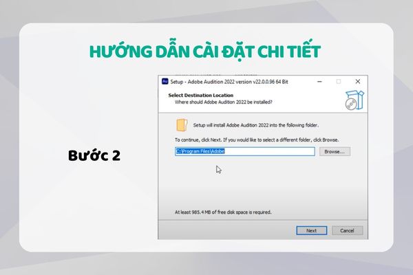 Bước 2: Chọn Next để tiếp tục