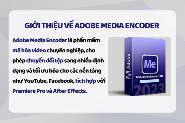 Phần mềm Adobe Media Encoder là gì?
