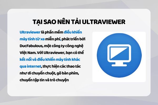 Tại sao nên tải Ultraviewer