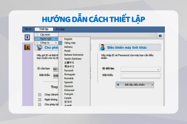 Hướng dẫn thiết lập Ultraviewer
