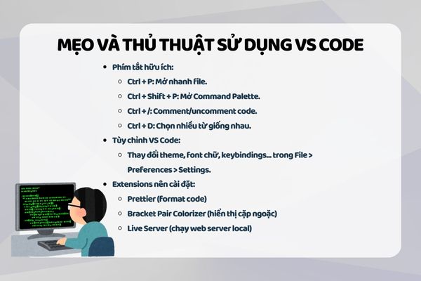 Mẹo và thủ thuật sử dụng VS Code