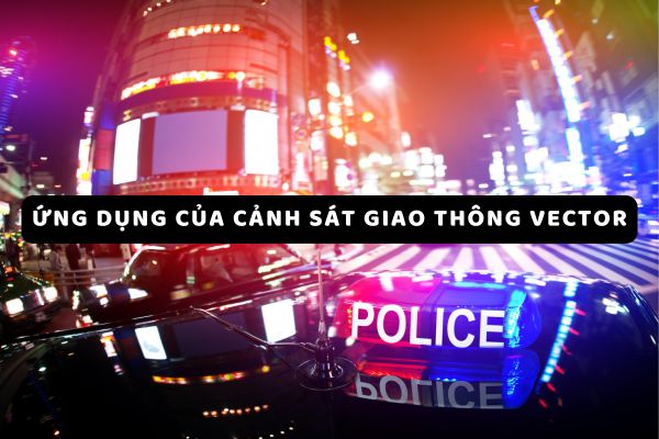 Ứng dụng của cảnh sát giao thông vector