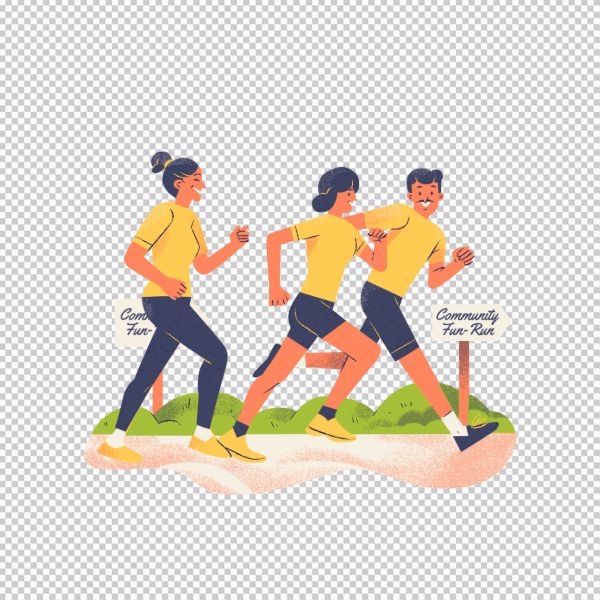 Người chạy bộ vector