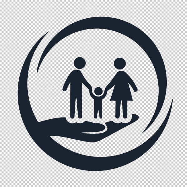 Logo gia đình vector