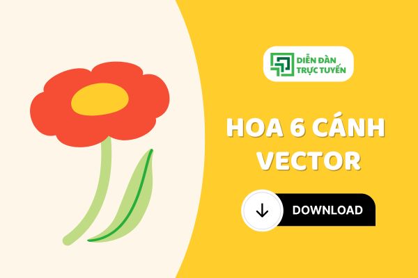 Tải 10+ Hoa 6 Cánh Vector Cho Thiết Kế Đồ Hoạ