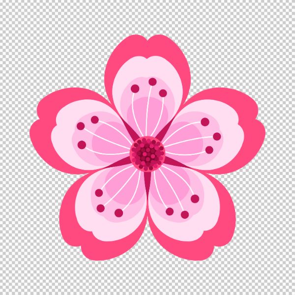 Hình ảnh hoa đào Tết vector