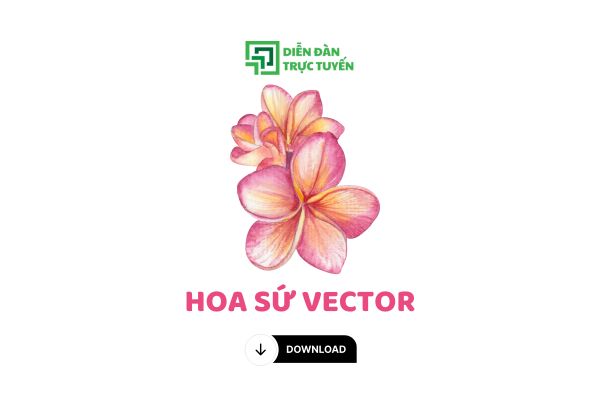 Download Mẫu Hoa Sứ Vector Miễn Phí File PNG, JPG, AI Tách Nền