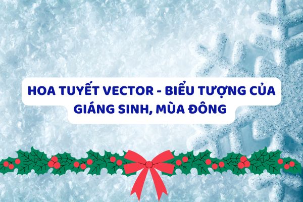 Hoa tuyết vector - Biểu tượng của giáng sinh, mùa đông