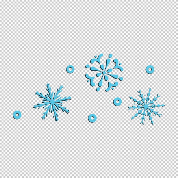 Vector bông tuyết li ti