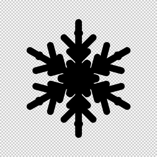 Hoa tuyết màu đen vector