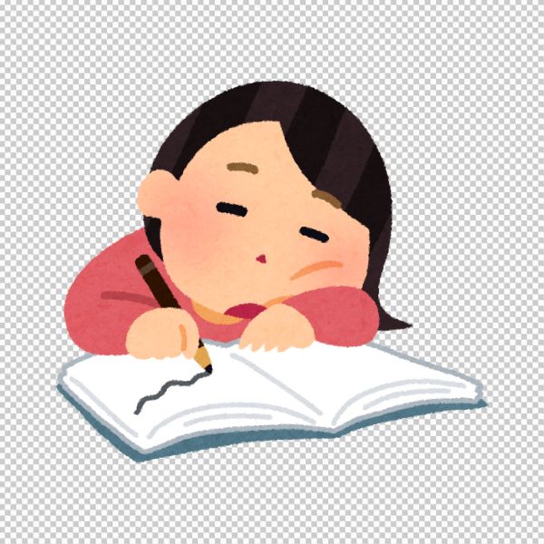 Vector học sinh ngủ trong lớp