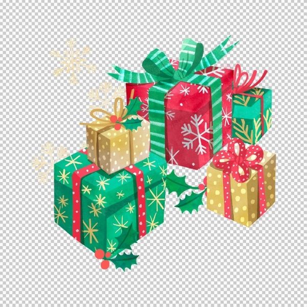 Hộp quà noel vector