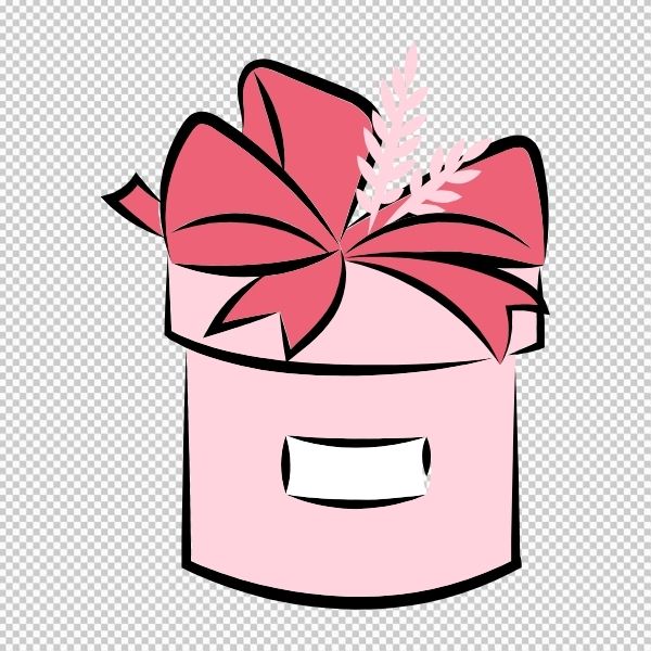 Vector hộp quà nét vẽ