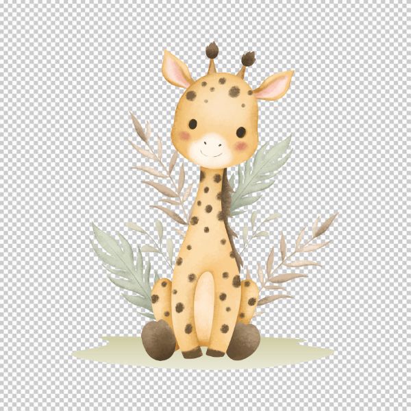 Vector hươu cao cổ đáng yêu 