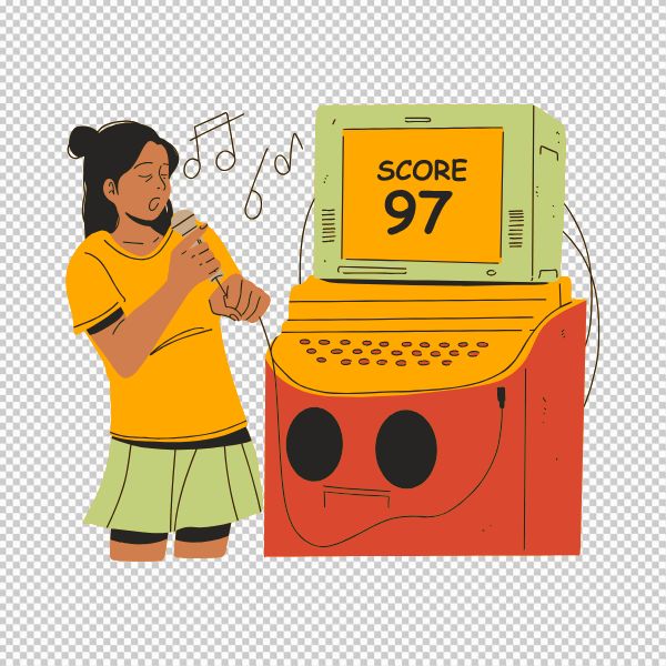 Karaoke vector png người hát