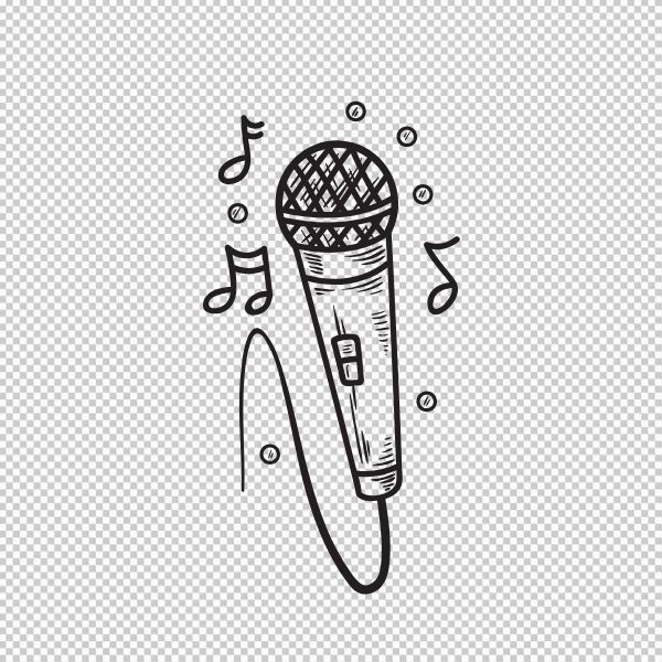 Micro karaoke vector