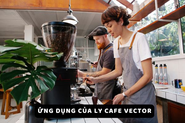 Ứng dụng của ly cafe vector