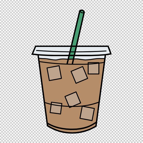 Ly cafe đẹp vector