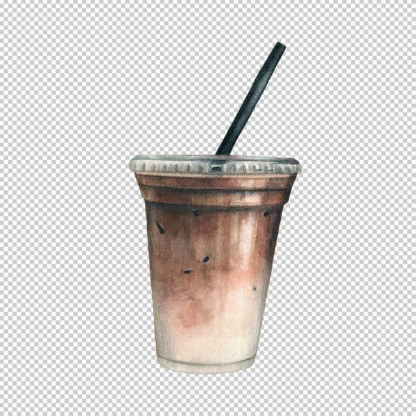 Vector ly cafe nét vẽ đẹp