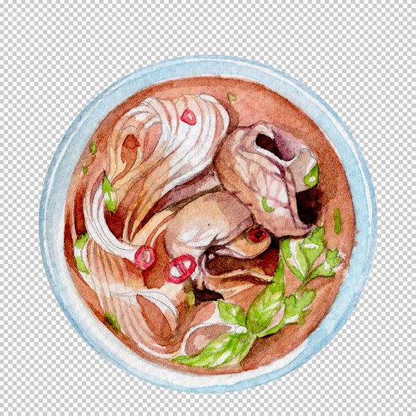 Vector tô phở đẹp