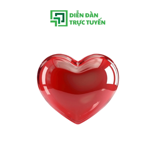 Mẫu Trái Tim Vector Bóng Bẩy