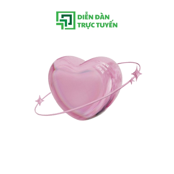 Mẫu 3D trái tim hồng vector