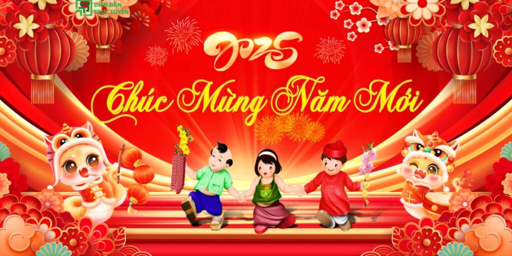 Background Tết Chú Mừng Năm Mới 2025 Vector