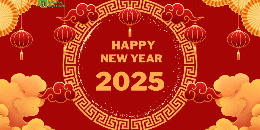 Background happy new year 2025 Tết vector