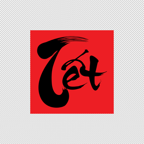 Background nền đỏ chứ đen Tết thư pháp vector