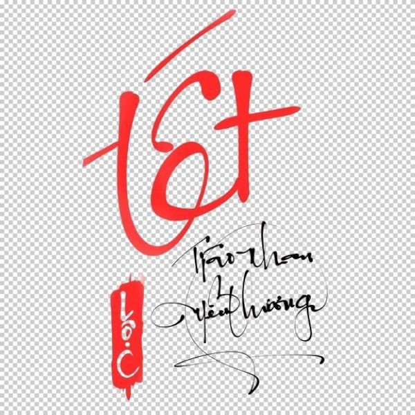 Bộ chữ Tết vector nghệ thuật dùng cho in ấn và quảng cáo