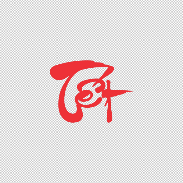 Mẫu chữ Tết Thư Pháp đỏ Vector ngày Tết file sắc nét