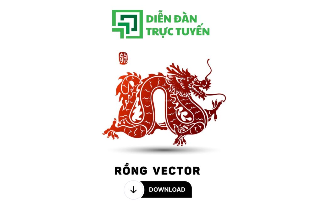 Ảnh đại diện rồng vetor