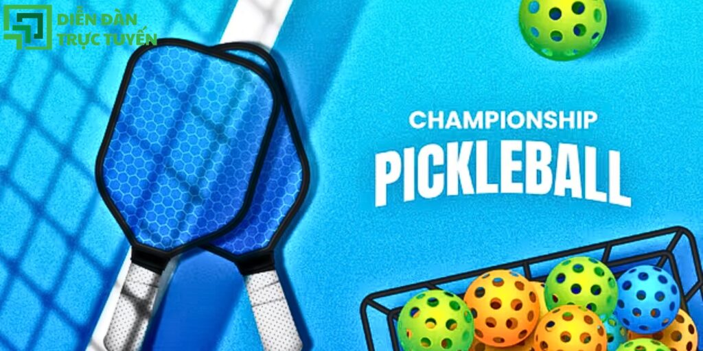 Mẫu Banner Sân Pickleball Vector