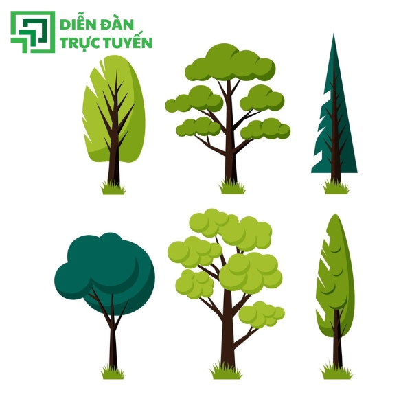 Mẫu Cây Vector File PDS, PNG