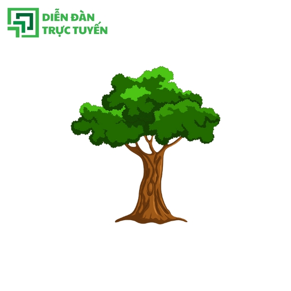 Mẫu Vector Cây Thân To