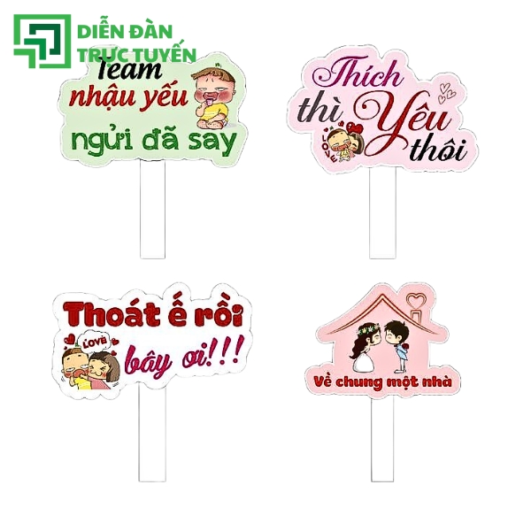 Mẫu Vector Hashtag Cầm Tay Đám Cưới Vui Nhộn