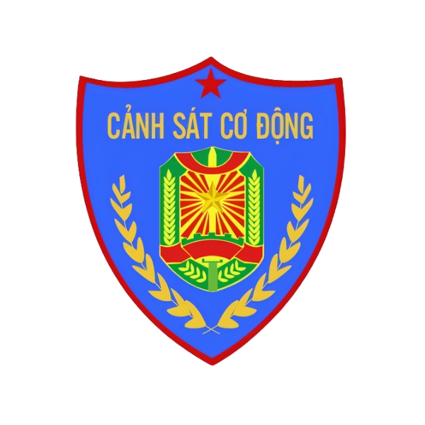 Mẫu Logo Cảnh Sát Cơ Động Việt Nam Vector