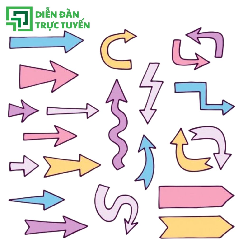 Bộ sưu tập mũi tên pastel vector