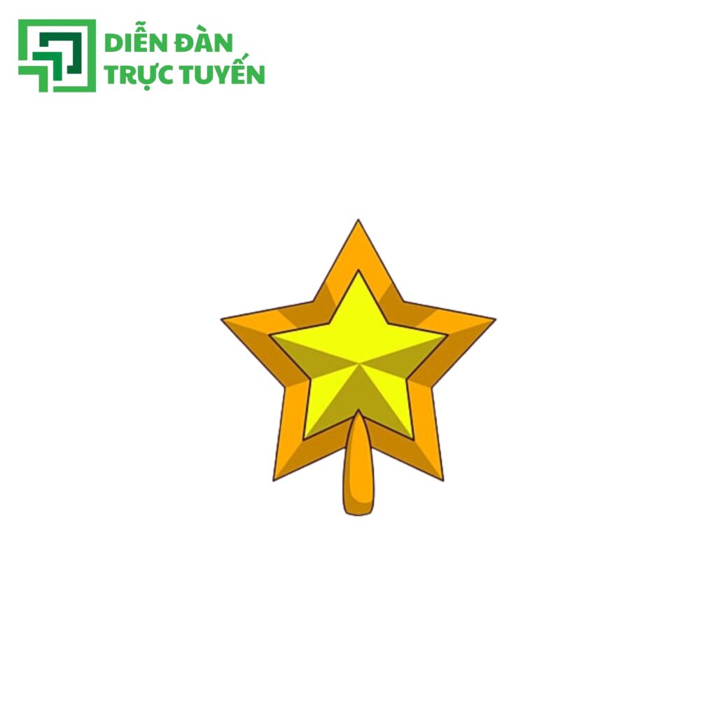 Mẫu Ngôi Sao Noel Vector Trang Trí Đẹp