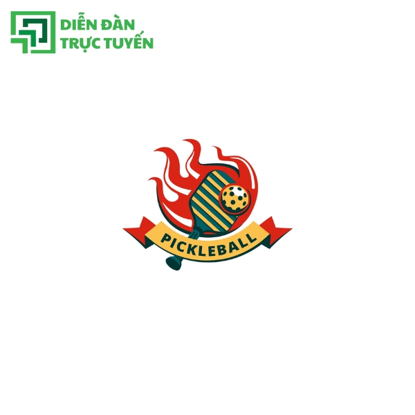 Mẫu Logo Pickleball Vector Image Free