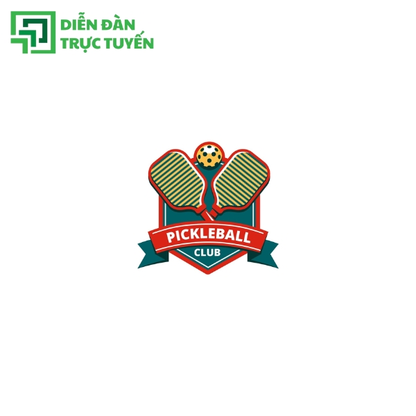 Mẫu Logo Pickleball Vector File AI, SVG, EPS